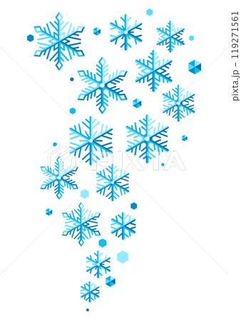 Background with abstract snowflakes. Merry Christmas and Happy New Year illustration. Background with abstract snowflakes. Merry Christmas and Happy New Year illustration. 119271561