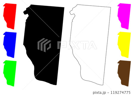 Clermont County, Ohio State (U.S. county, United States of America, USA, U.S., US) map vector illustration, scribble sketch map 119274775