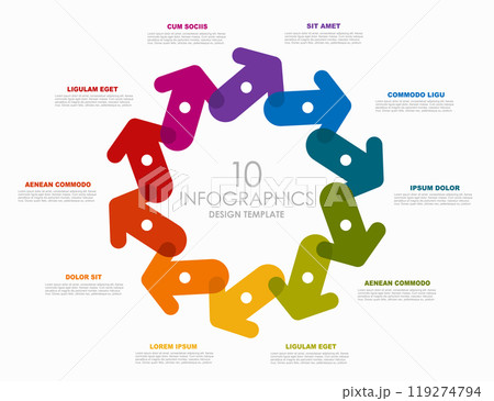 Infographic design template with place for your data. Vector illustration. 119274794