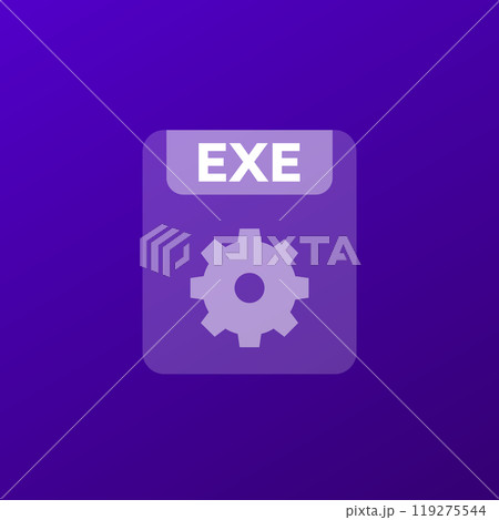 exe file icon, transparent design exe file icon, transparent design 119275544
