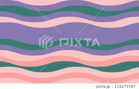 Abstract background with wavy stripes in vibrant colors, creating a rippled, liquid effect. Smooth curves and textured lines add elegance, vitality, and creativity. Ideal for wallpaper or textile. Abstract background with wavy stripes in vibrant colors, creating a rippled, liquid effect. Smooth curves and textured lines add elegance, vitality, and creativity. Ideal for wallpaper or textile. 119275597
