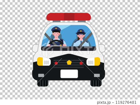 駕駛警車的警察 119276481