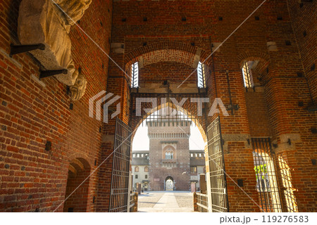 Walls of Sforzesco castle Walls of Sforzesco castle 119276583