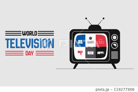 World television day unique design templet tv set World television day unique design templet tv set 119277806