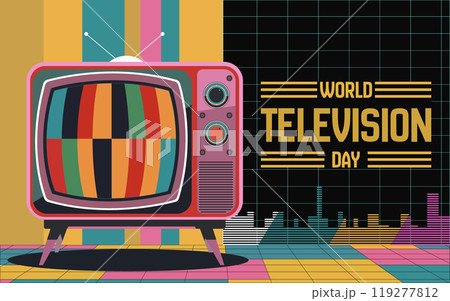 World television day unique design templet tv set World television day unique design templet tv set 119277812