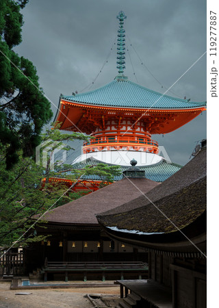 高野山 壇上伽藍の根本大塔 高野山 壇上伽藍の根本大塔 119277887