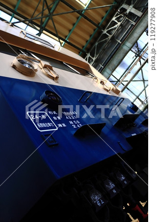 長野総合車両センターで保存される荷物郵便車143系電車クモユニ143形_2024/10/12撮影 長野総合車両センターで保存される荷物郵便車143系電車クモユニ143形_2024/10/12撮影 119277908