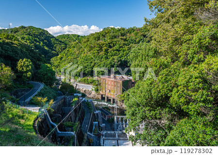 天ケ瀬ダム下の遺構 旧宇治川電気志津川発電所跡 京都府宇治市 天ケ瀬ダム下の遺構 旧宇治川電気志津川発電所跡 京都府宇治市 119278302