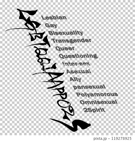 Brush writing: What does LGBTQQIAAPPO2S stand for? 119278925