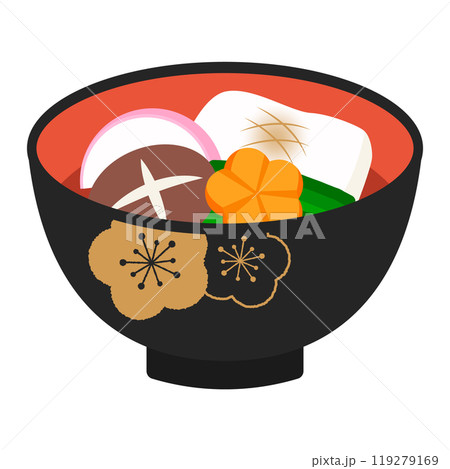 おいしそうなお雑煮のイラスト 119279169