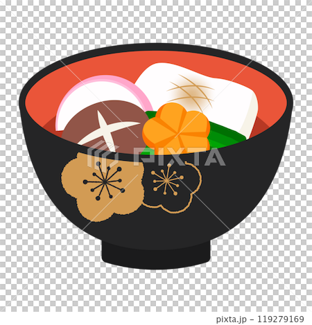 おいしそうなお雑煮のイラスト 119279169