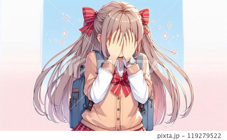 可愛い女子高生のイラスト 可愛い女子高生のイラスト 119279522