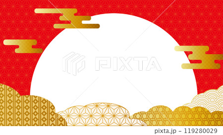 金の和柄の背景画像 正月背景 金の和柄の背景画像 正月背景 119280029