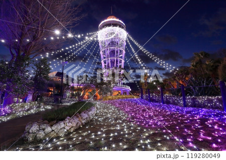 【神奈川県】江の島シーキャンドルのイルミネーション（湘南の宝石） 119280049