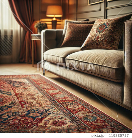 ホテルの客室にあるソファ ホテルの客室にあるソファ 119280737