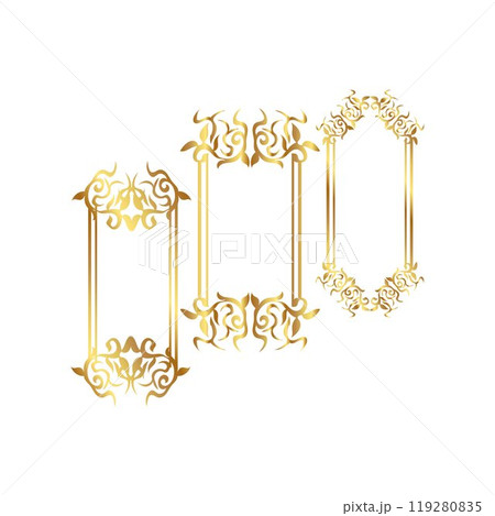 vintage Frame for Corner Certificate 119280835