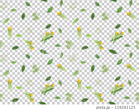 Corn and leaves seamless pattern A' 119281125