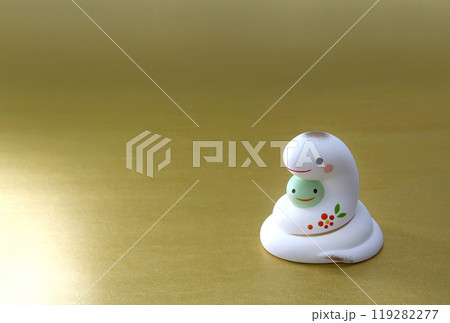 へび　巳年　年賀状　大サイズ トリミングok　ポスター 119282277