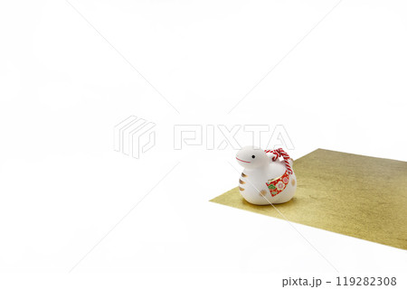 へび 巳年 年賀状 大サイズ トリミングok ポスター へび 巳年 年賀状 大サイズ トリミングok ポスター 119282308