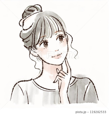 女性・女の子のイラスト素材  女性・女の子のイラスト素材  119282533