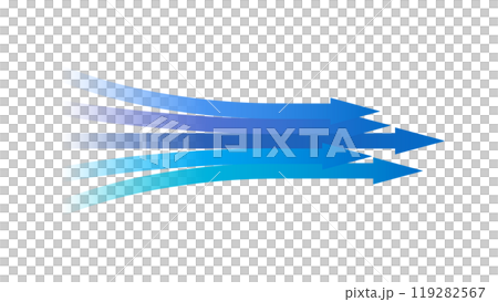 集約する矢印のグループのイラスト、ベクター素材 119282567