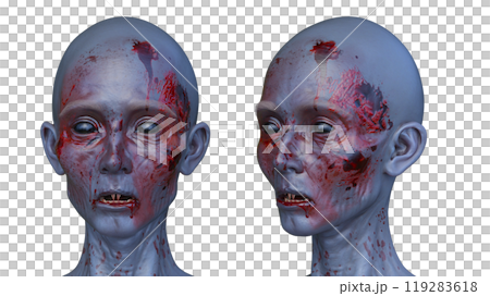 female zombie face female zombie face 119283618