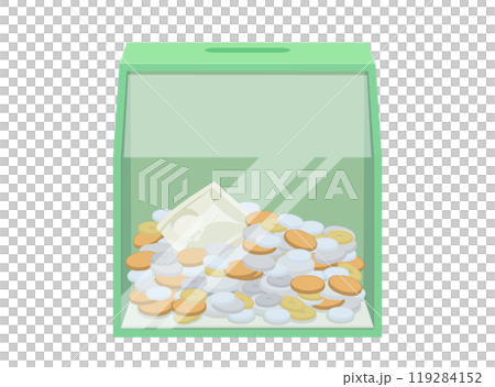 Donation box illustration 119284152