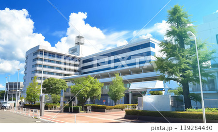緑の多いオフィスビル 119284430