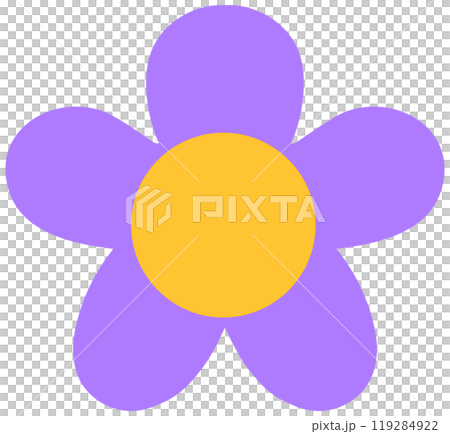 cute nordic folk art abstract flower ornament 119284922