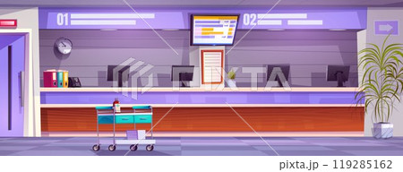 Hospital reception hall interior 119285162
