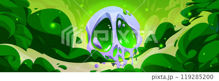 Magic toxic background with green clouds Magic toxic background with green clouds 119285200