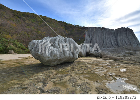 青森県　下北半島　仏が浦の風景 119285272