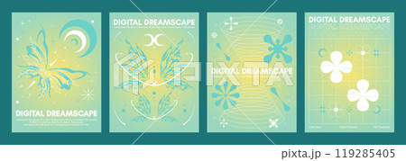 Y2k aesthetic poster design Y2k aesthetic poster design 119285405