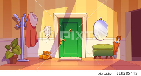 Home hallway interior with furniture 119285445