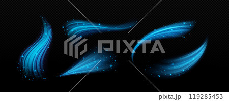 Set of cool air flow effects 119285453