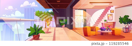 Appartement or hotel hall with big balcony Appartement or hotel hall with big balcony 119285546