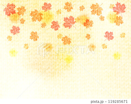 紅葉したかえでの背景イラスト 119285671