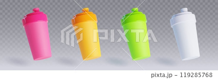 Protein cocktail shaker mockup. 119285768
