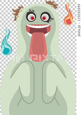 Smiling ghost scares you 119285849