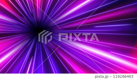 Hyperspace warp speed light effect background 119286465