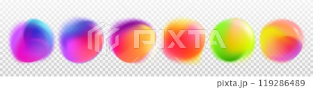 Abstract circles with color rainbow gradient blur Abstract circles with color rainbow gradient blur 119286489