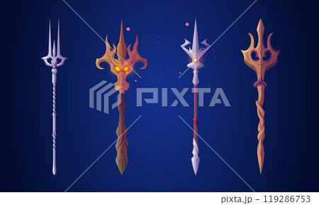 Poseidon or Neptune magic fantastic trident Poseidon or Neptune magic fantastic trident 119286753
