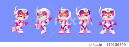 Tiger space astronaut cute baby cartoon vector Tiger space astronaut cute baby cartoon vector 119286800