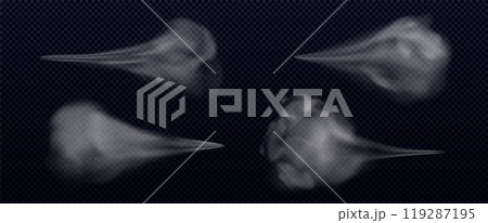 Dust water spray vector, air mist smoke effect 119287195