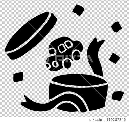 開封したプレゼントのベクターイラスト 開封したプレゼントのベクターイラスト 119287246