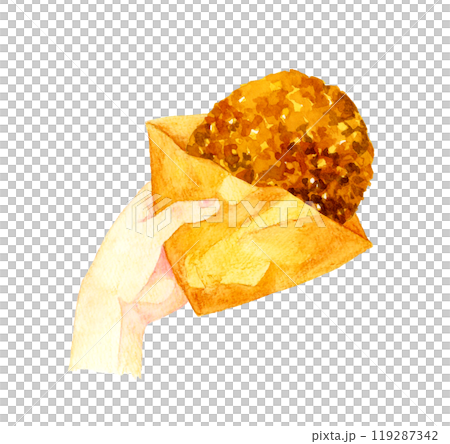 邊走邊外賣吃肉碎。 119287342