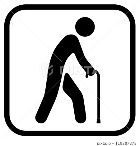 高齢者のアイコン 高齢者のアイコン 119287878