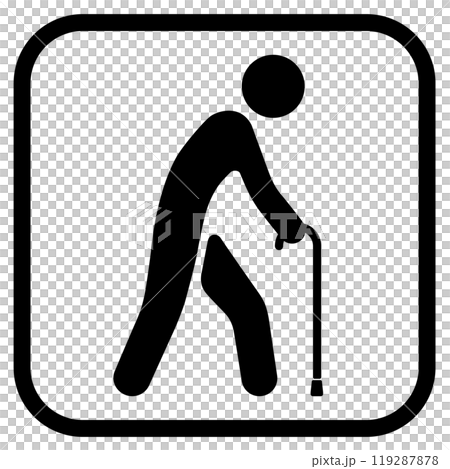 高齢者のアイコン 高齢者のアイコン 119287878