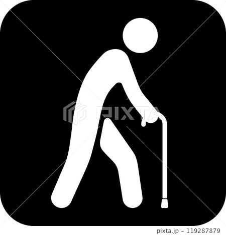 高齢者のアイコン 高齢者のアイコン 119287879