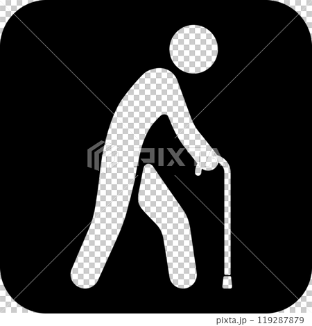 高齢者のアイコン 高齢者のアイコン 119287879